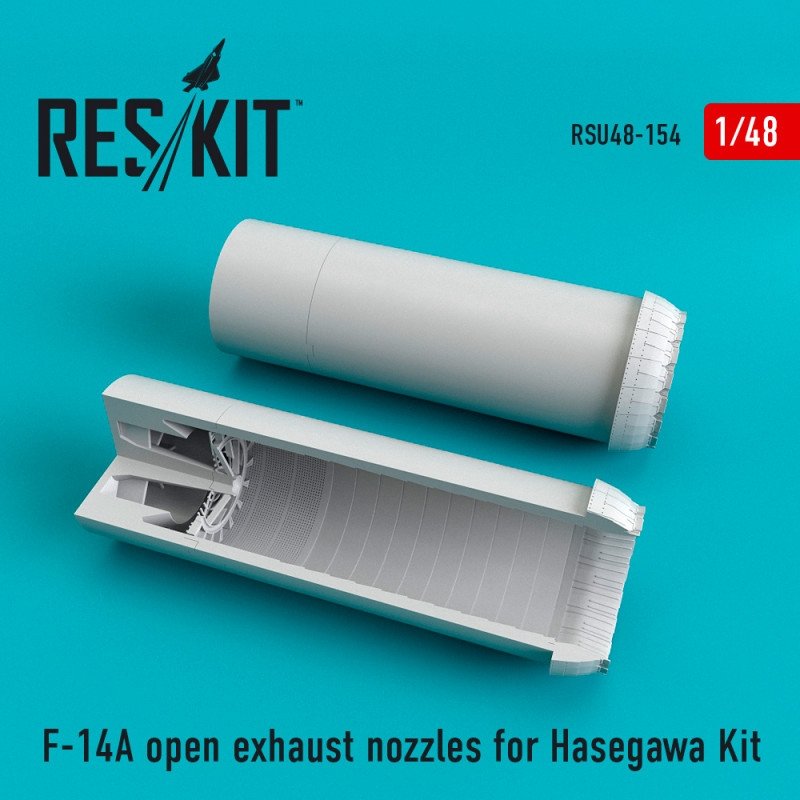 RESKIT RSU48-0154 Buses d'échappement ouvertes pour F-14A (kit Hasegawa 1/48)