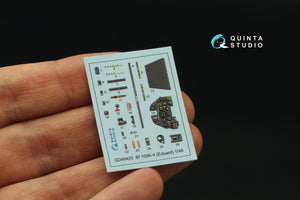 Quinta Studio QD48420 Bf 109K-4 3D-Printed &amp;amp; coloured Interior on decal paper (Eduard) 1/48 – immagine 3