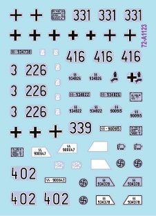 Star Decals 72-A1123 SdKfz 250 &amp;#39;neu&amp;#39; # 2 SdKfz 250/1, SdKfz 250/3 and SdKfz 250/7 - Waffen-SS markings 1/72 – Bild 3