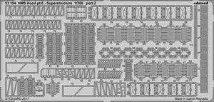 Eduard 53194 HMS Hood pt. 6 superstructure TRUMPETER 1/200 – imagen 2