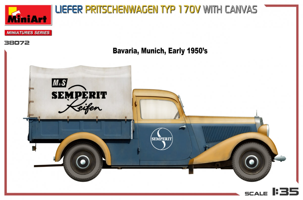 MiniArt 38072 LIEFER PRITSCHENWAGEN TYP 170V WITH CANVAS 1/35 – image 4