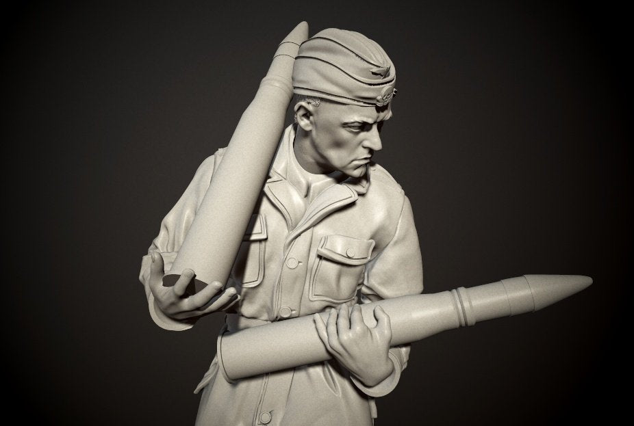 Panzer Art FI35-101 Waffen-SS tanker preparing ammo No.1 1/35 – imagen 2