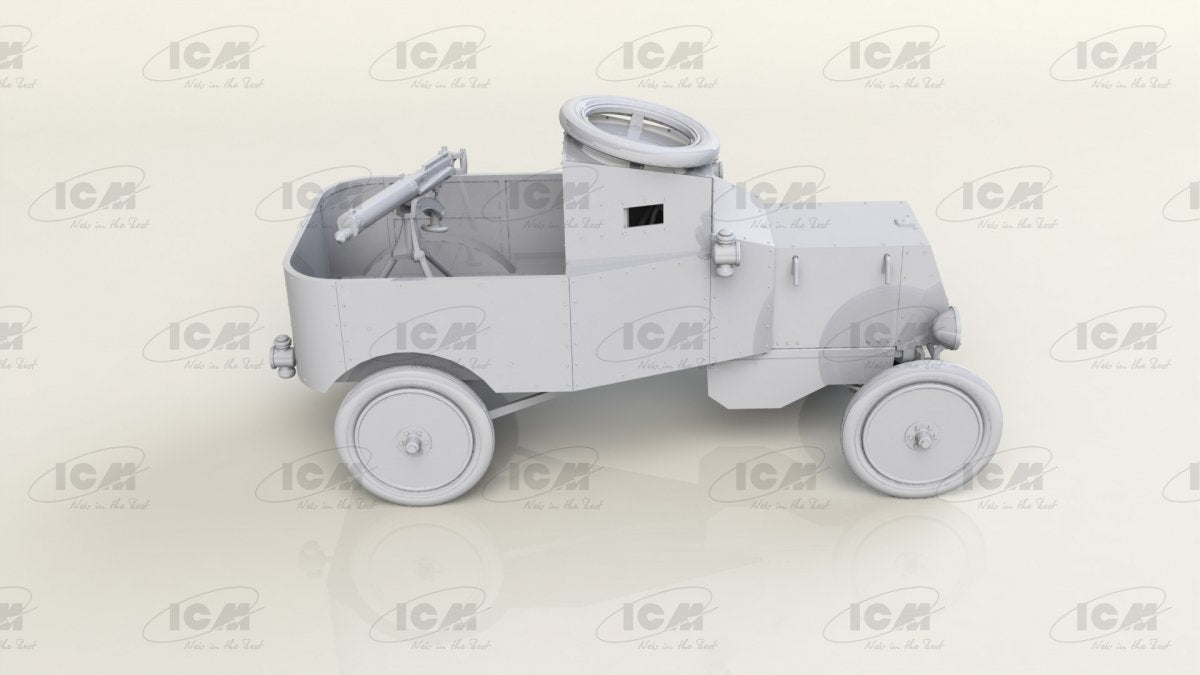 ICM 35670 Model T RNAS Armoured Car with WWI British Tank Crew 1/35 – immagine 9