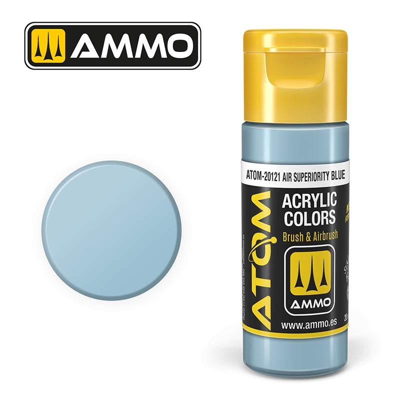 Ampoil Mig Jimenez 20121 ATOM COLOR Bleu Supériorité de l&amp;#39;Air 20ml