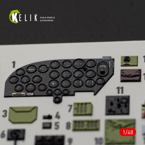 KELIK K48084 B-26B Marauder interior 3D decals for ICM kit 1/48 – Bild 6