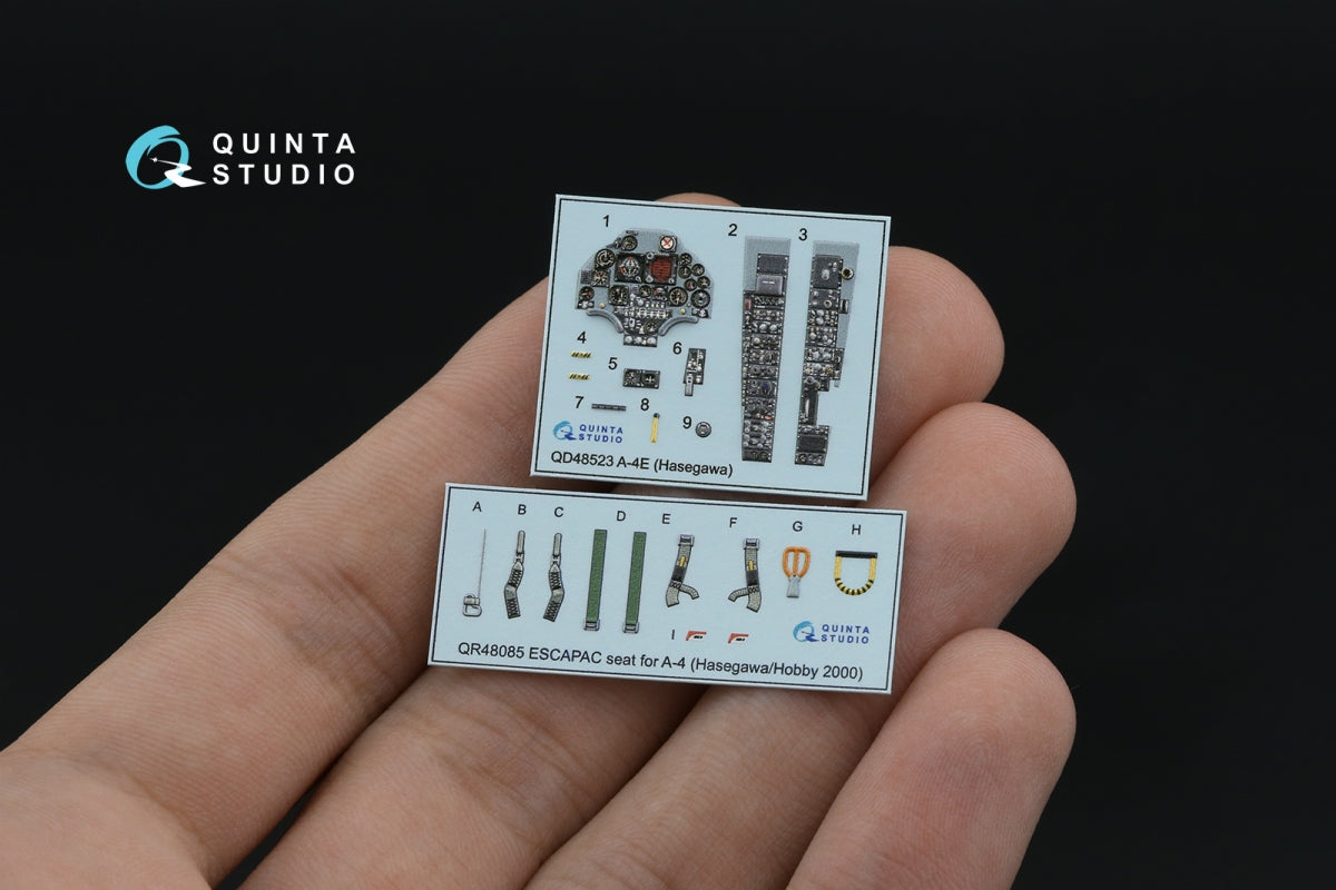 Quinta Studio QD48523 A-4E 3D-Printed &amp;amp; coloured Interior on decal paper (Hasegawa/Hobby2000) 1/48 – imagen 6