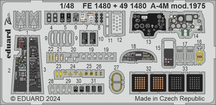 Eduard 491480 A-4M mod. 1975 MAGIC FACTORY 1/48 – imagen 4