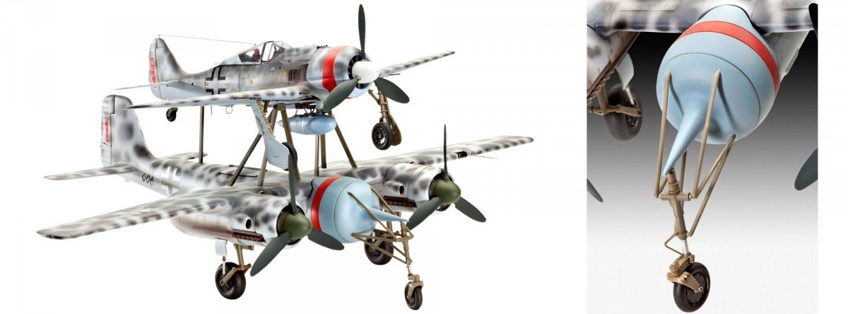 Revell 04824 TA 154 Mistel &amp;amp; Focke Wulf Fw 190 1/48 – Bild 3
