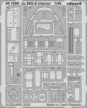 Eduard 491099 Ju 88G-6 interior 1/48 DRAGON – Bild 2