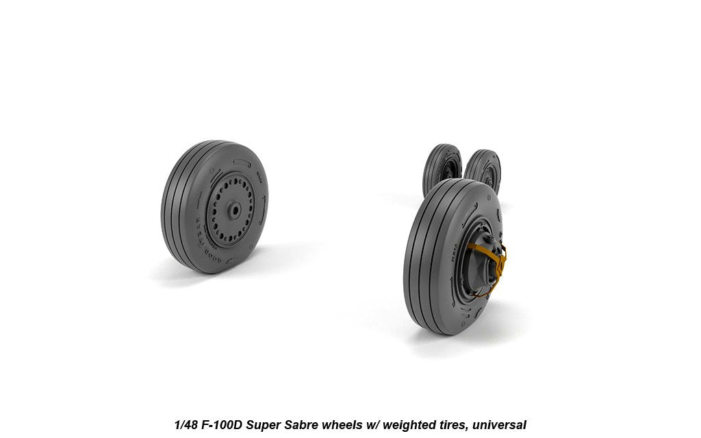 Armory Models AW48316 F-100D Super Sabre wheels w/ weighted tyres 1/48 – Bild 4