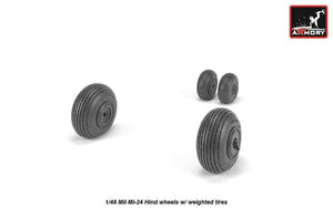 Armory Models AW48031 Mil Mi-24 Hind wheels w/ weighted tires 1/48 – zdjęcie 4