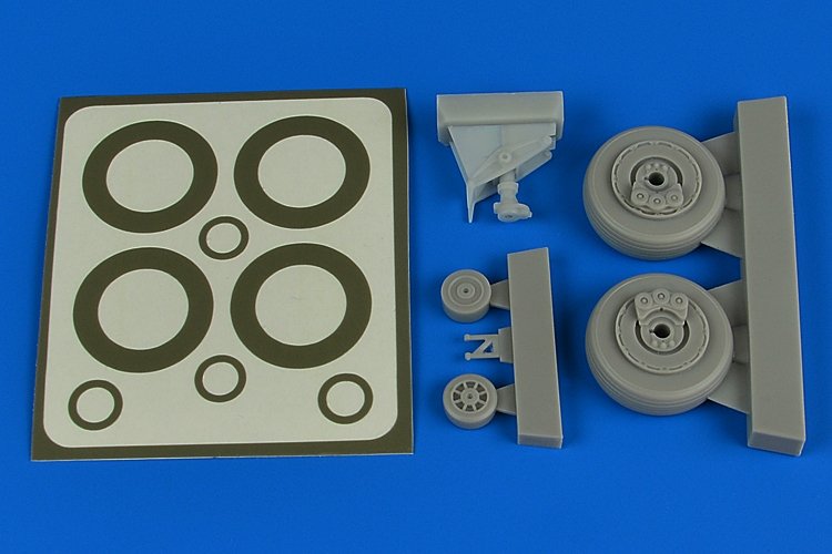 Aires 4793 A-1H Skyraider wheels & paint masks 1/48 TAMIYA