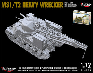 Mirage Hobby 720004 M31/T2 Heavy Wrecker WW2 US. Army 1/72 – immagine 4