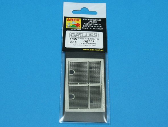 Aber 35G18 Grilles for german tank Sd.Kfz. 181 Tiger I 1/35 – imagen 4