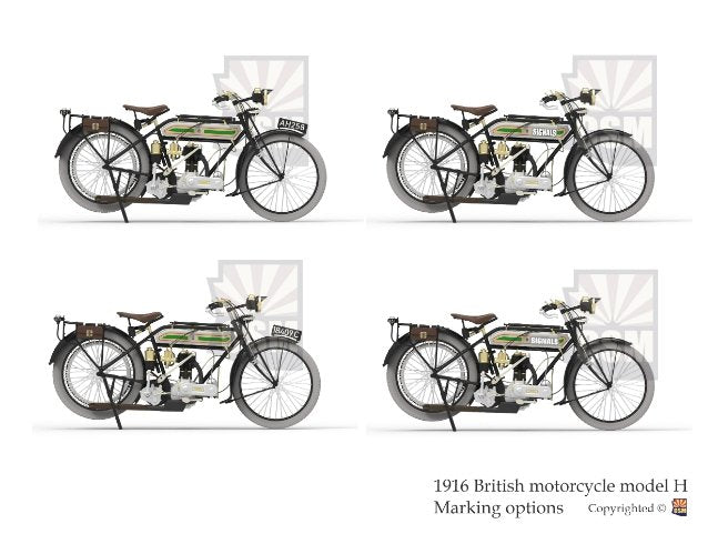 Copper State Models B35-001 British Motorcycle Tr.Model H 1/35 – image 2