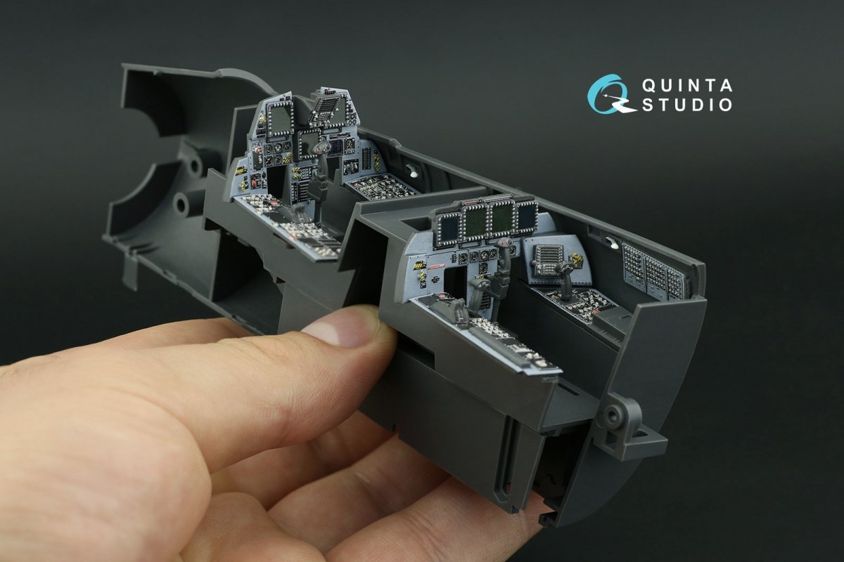 Quinta Studio QD32119 F-15E 3D-Printed &amp;amp; coloured Interior on decal paper ( Tamiya ) 1/32 – imagen 6