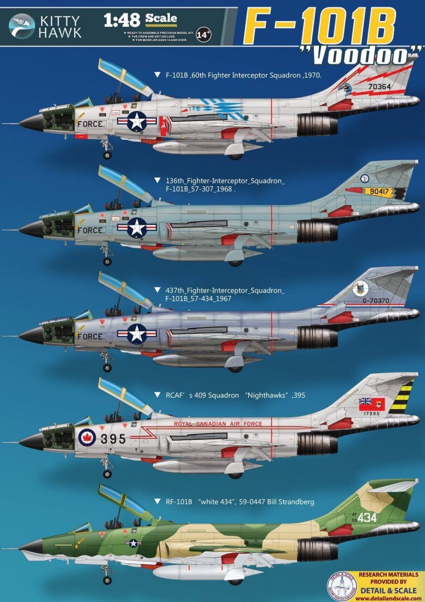 Kitty Hawk 80114 F-101B Voodoo 1/48 – immagine 2