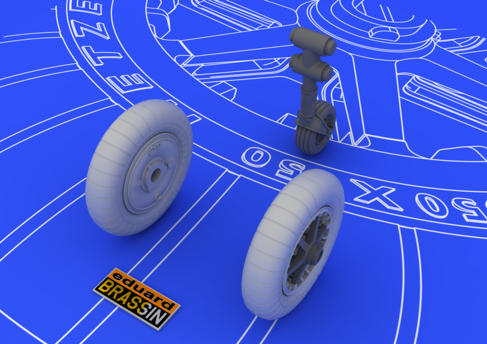 Roues Eduard 648058 Bf 109E 1/48 (EDUARD)