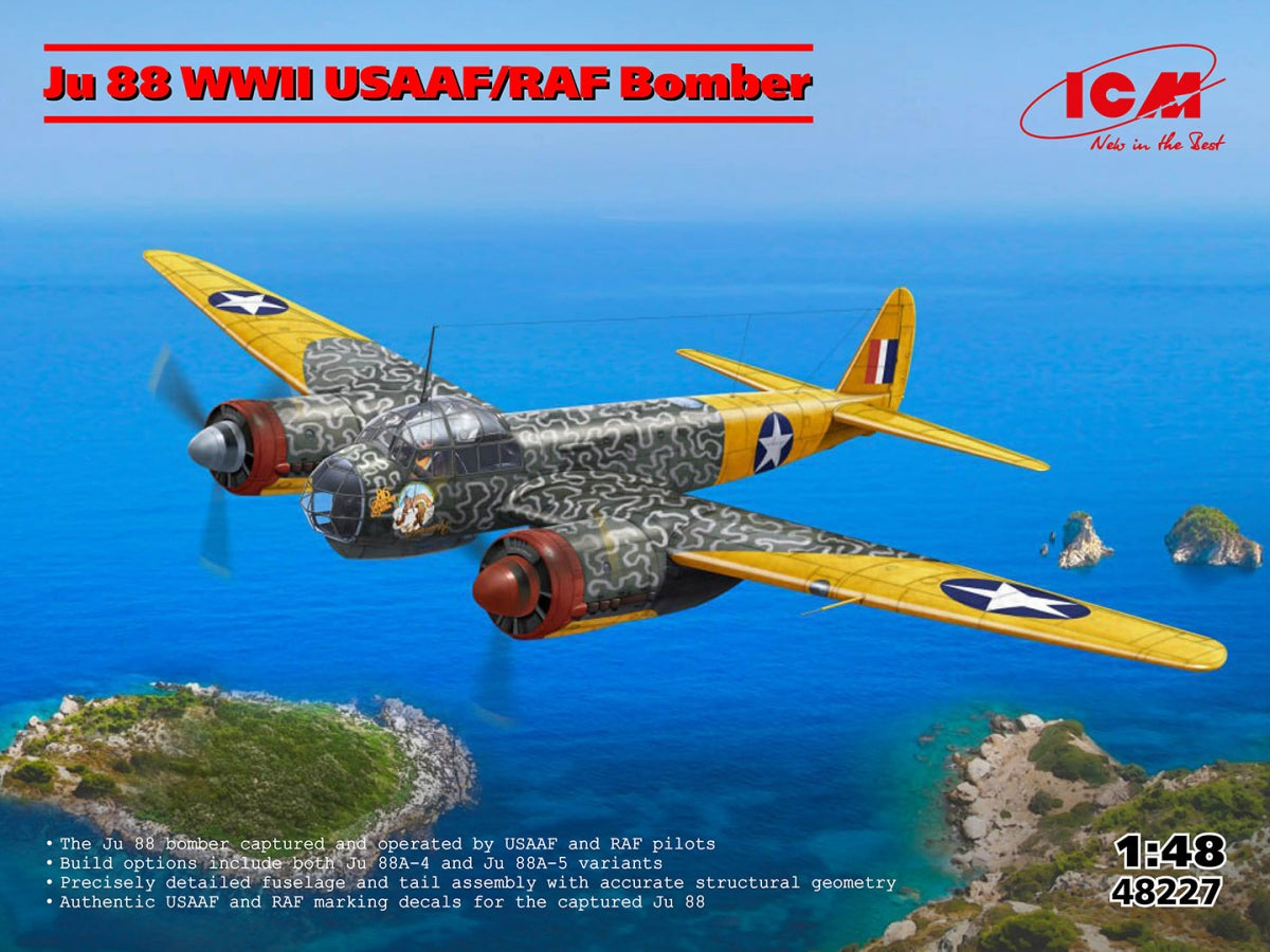 ICM 48227 Ju 88 WWII USAAF/RAF Bomber 1/48 – imagen 2