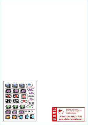 Star Decals 72-A1115 East Front Tigers s.Pz.Abt. 501 1943-44 Tiger I and Befehls-Tiger I Mid production 1/72 – imagen 2