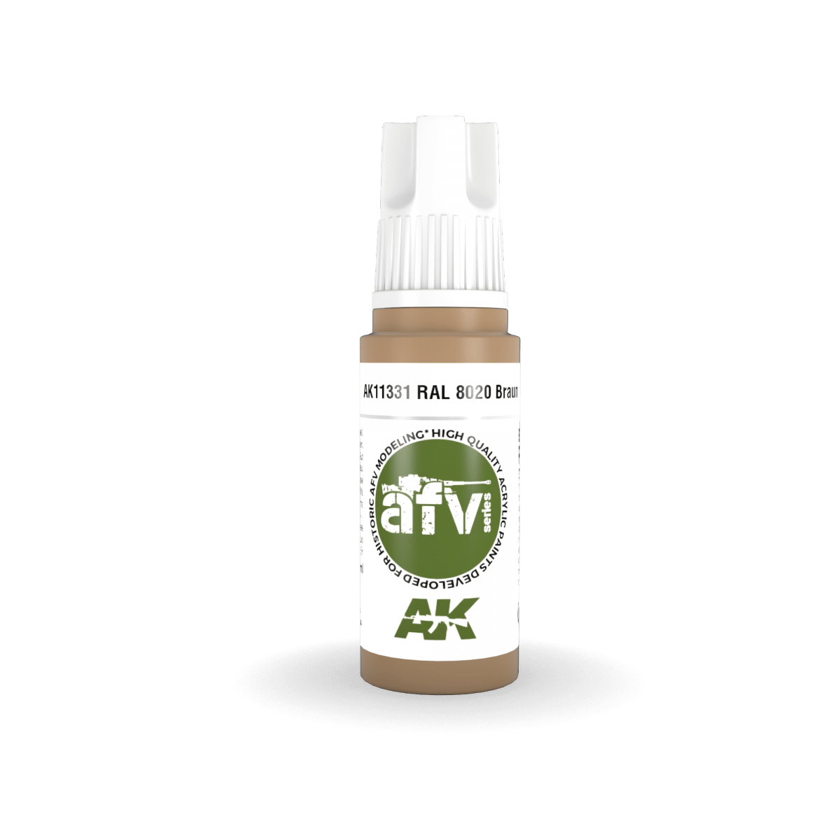 AK Interactive AK11331 RAL 8020 Braun 17ml – zdjęcie 2