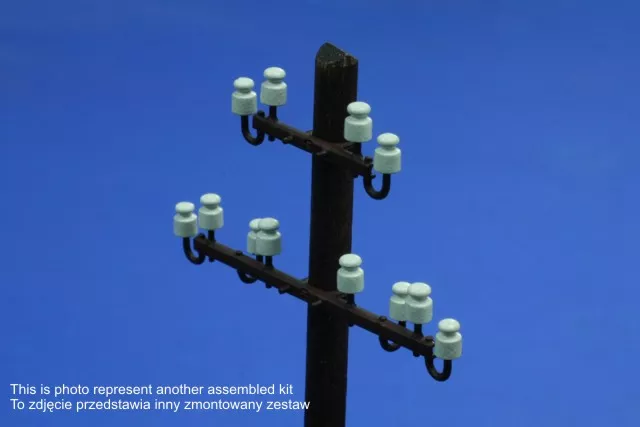 RB Model 35D02 Telegraphic pillar with 4 insulators Set contains not assembled 2 pcs 1/35 – imagen 6