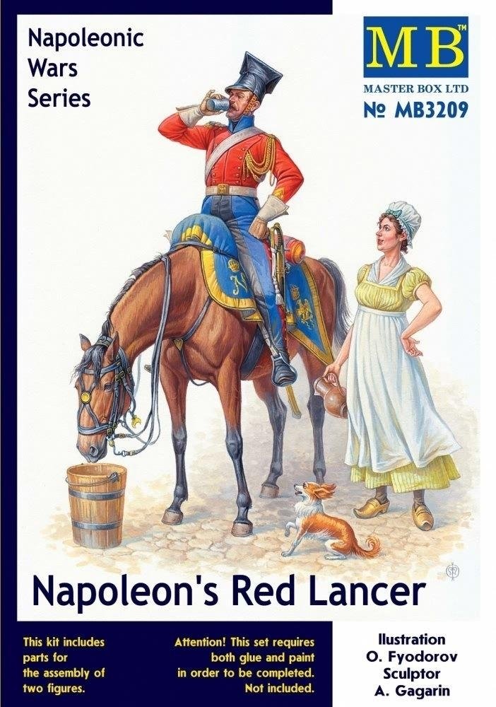 Master Box 3209 Napoleon&amp;#39;s Red Lancer Napoleonic War Series 1/24
