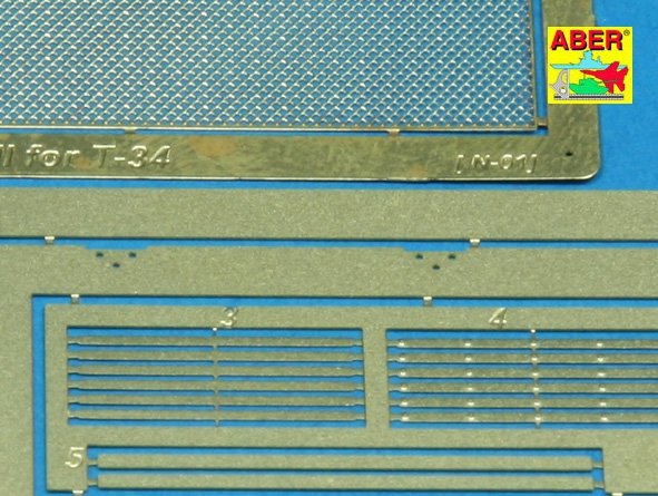 Aber 35G07 Grille covers for russian tank T-34 1/35 – Bild 3