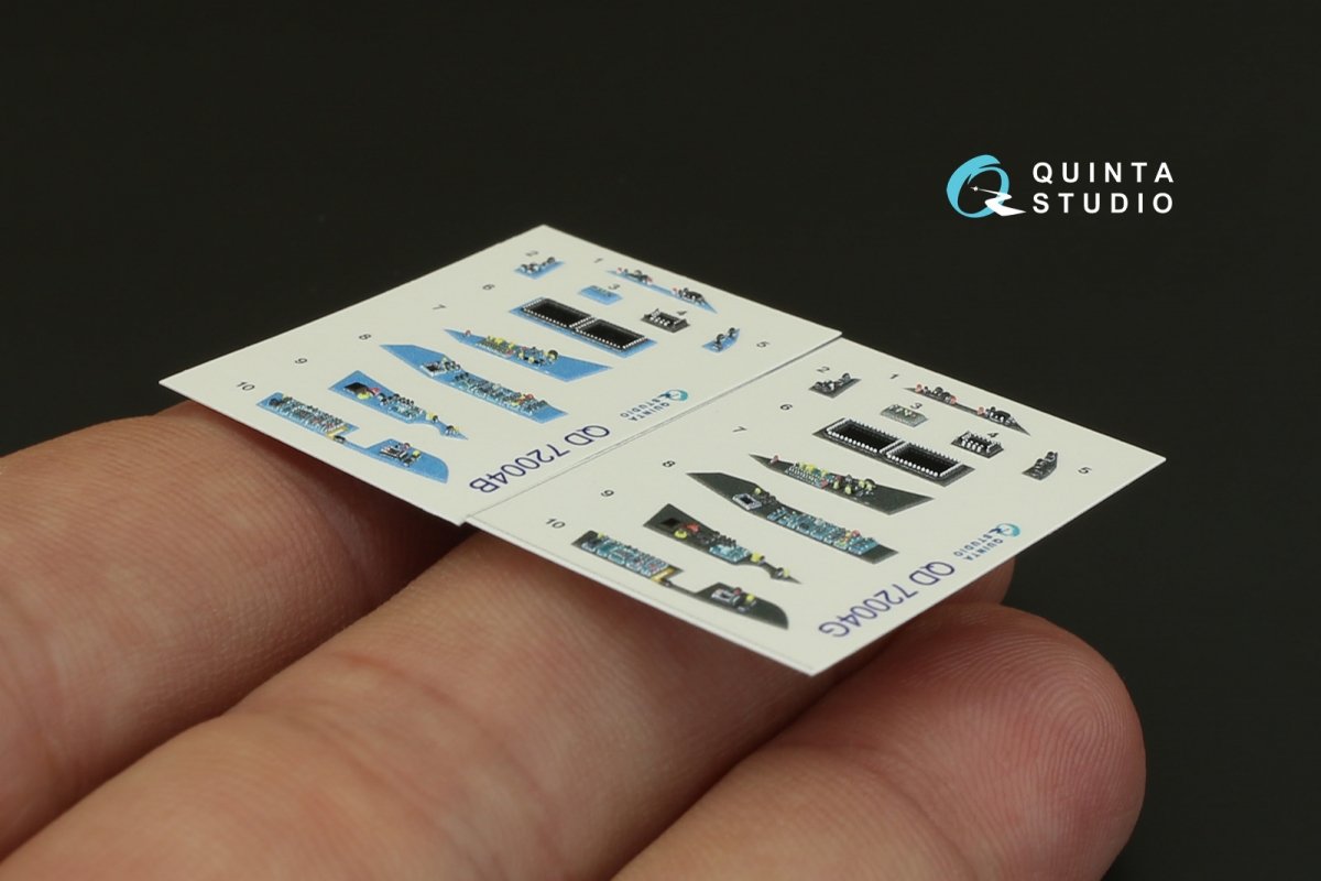 Quinta Studio QD72004 SU-57 3D-Printed &amp;amp; coloured Interior on decal paper (for Zvezda kit)1/72 – zdjęcie 3