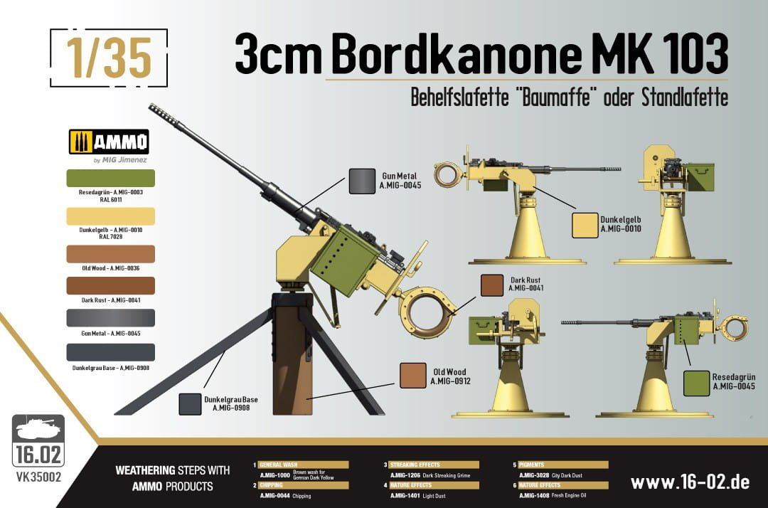 16.02 VK35002 3cm Bordkanone MK103 1/35 – zdjęcie 2