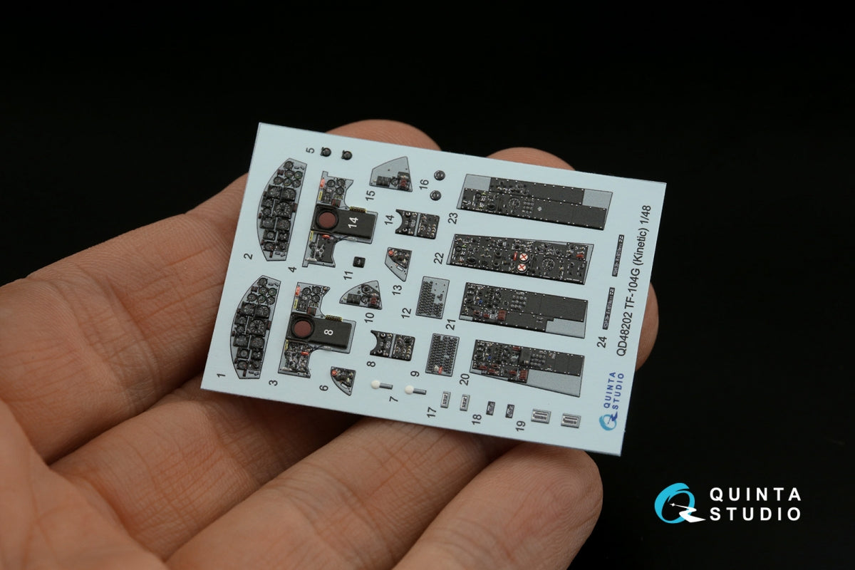 Quinta Studio QD48202 TF-104G 3D-Printed coloured Interior on decal paper (Kinetic) 1/48 – Bild 3