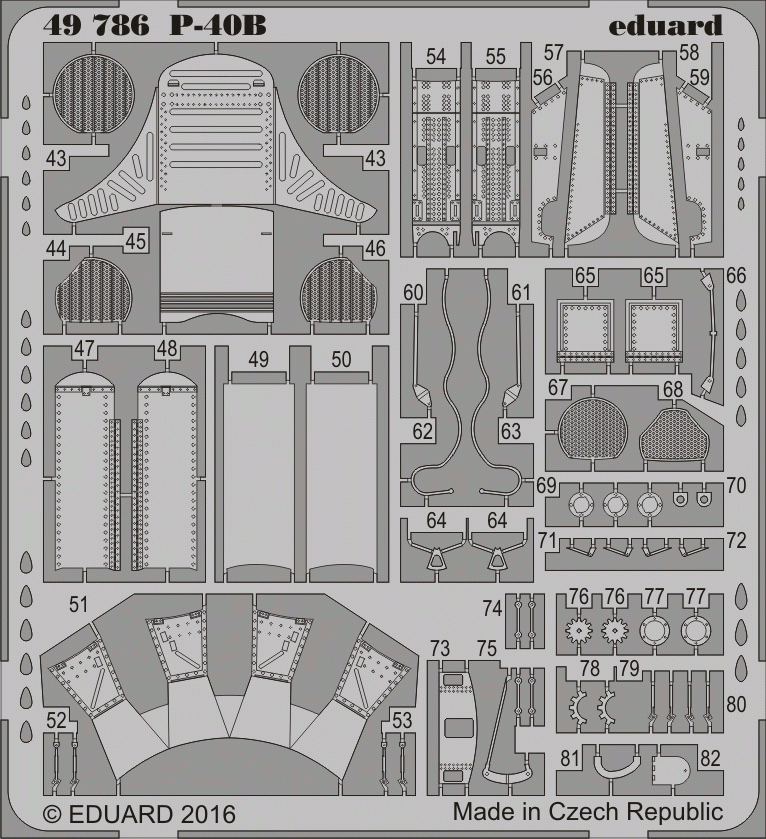 Eduard 49786 P-40B AIRFIX 1/48 – zdjęcie 2