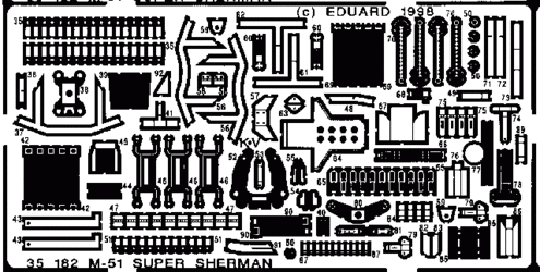 Eduard 35182 M-51 Super Sherman 1/35 Academy – zdjęcie 2