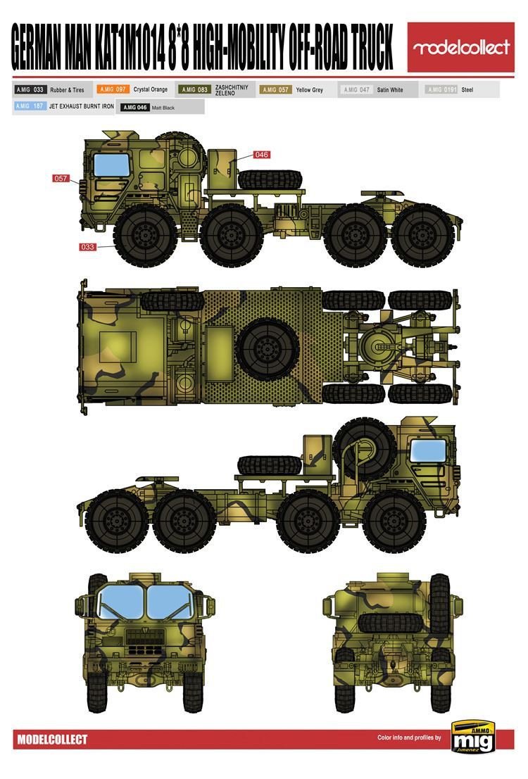 Modelcollect UA72132 German MAN KAT1M1014 8x8 HIGH-Mobility off-road truck 1/72 – imagen 4