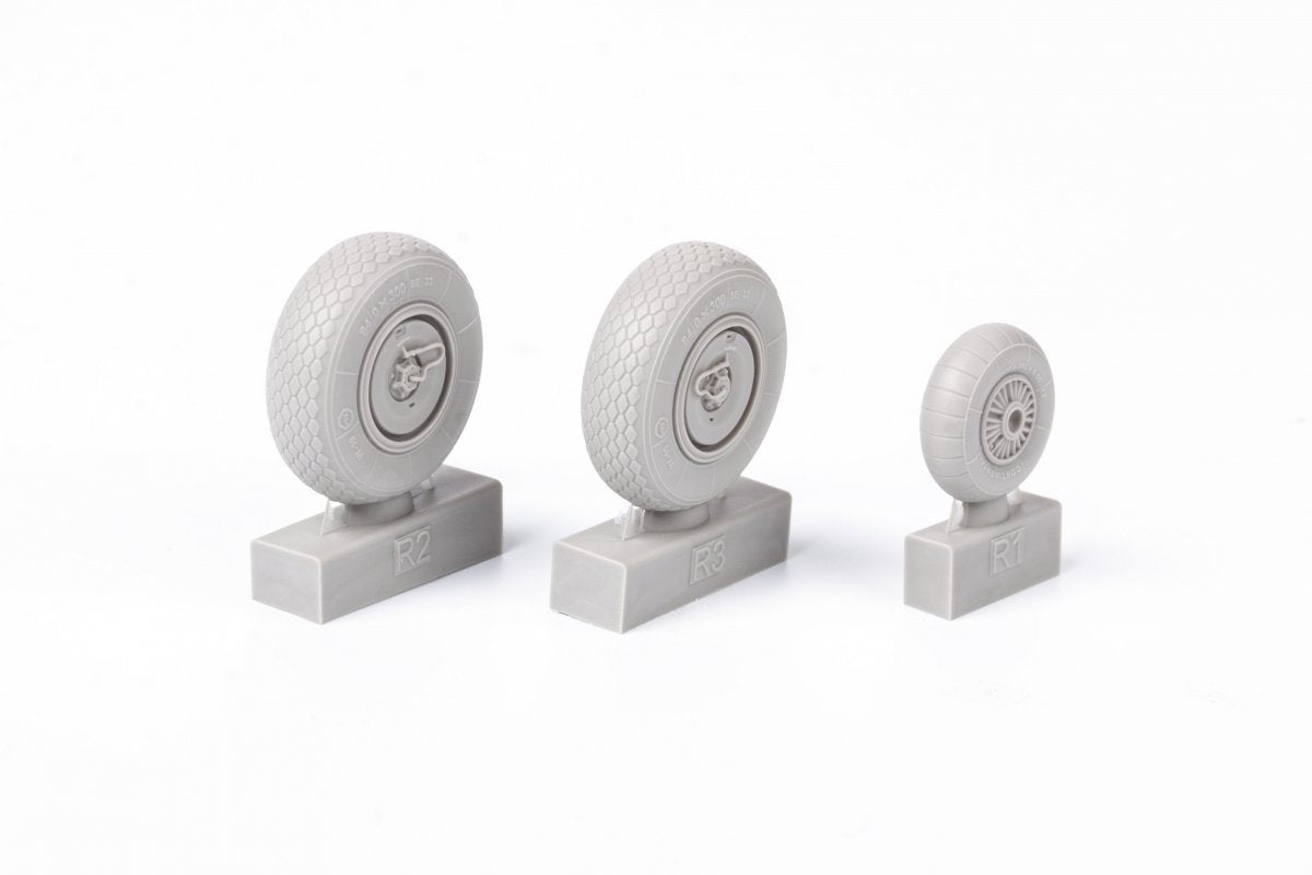 Eduard 648687 Ar 234B wheels HOBBY 2000, HASEGAWA 1/48 – imagen 4