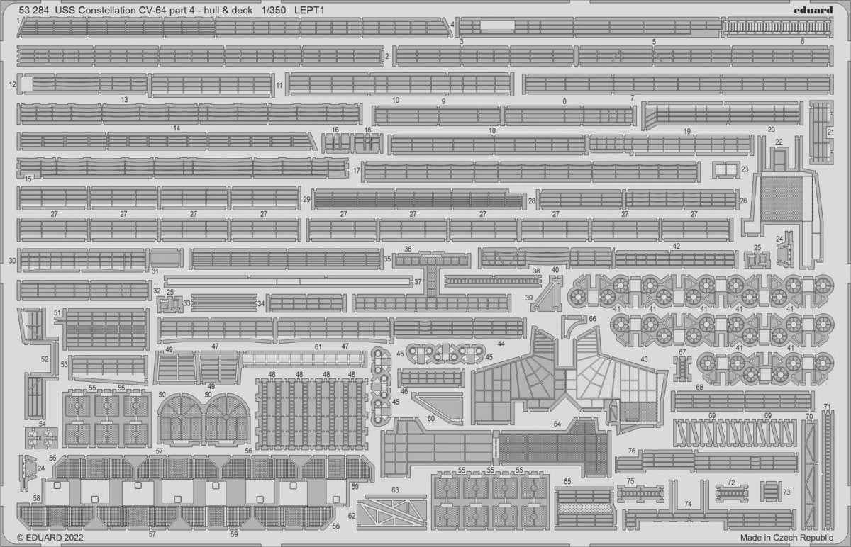 Eduard BIG5367 USS Constellation CV-64 PART II RUMPETER 1/350 – zdjęcie 4