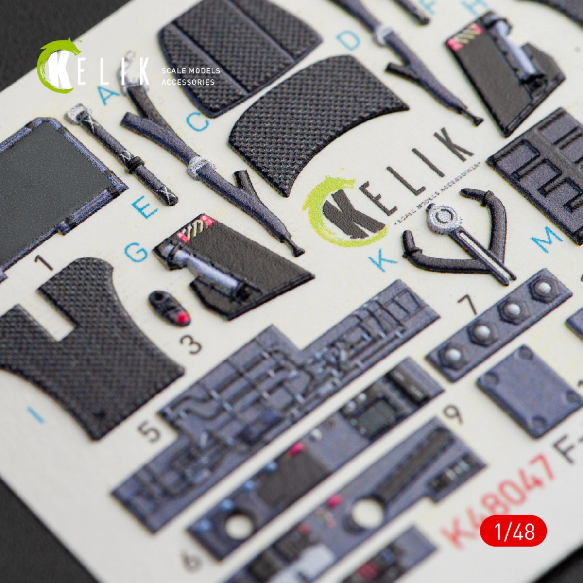 KELIK K48047 F-35A LIGHTNING II INTERIOR 3D DECALS FOR KITTY HAWK KIT 1/48 – imagen 5