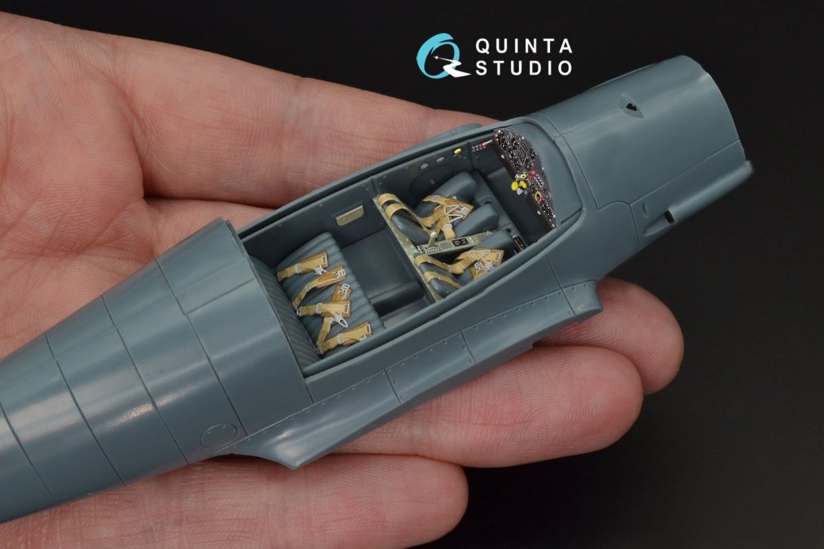 Quinta Studio QD48125 Bf108 3D-Printed &amp;amp; coloured Interior on decal paper (Eduard) 1/48 – imagen 6