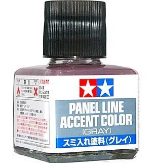 Tamiya 87133 Peinture d'accentuation pour lignes de panneaux 40 ml (Gris) 