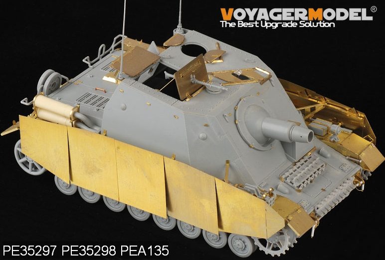 Voyager Model PEA135 WWII German Sturmpanzer IV Brummbar Mid Version Side Skirts (For DRAGON 6460) 1/35 – imagen 2