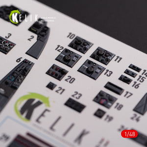 KELIK K48075 Messerschmitt Me-410 A1 interior 3D decals for Meng Model kit 1/48 – imagen 5