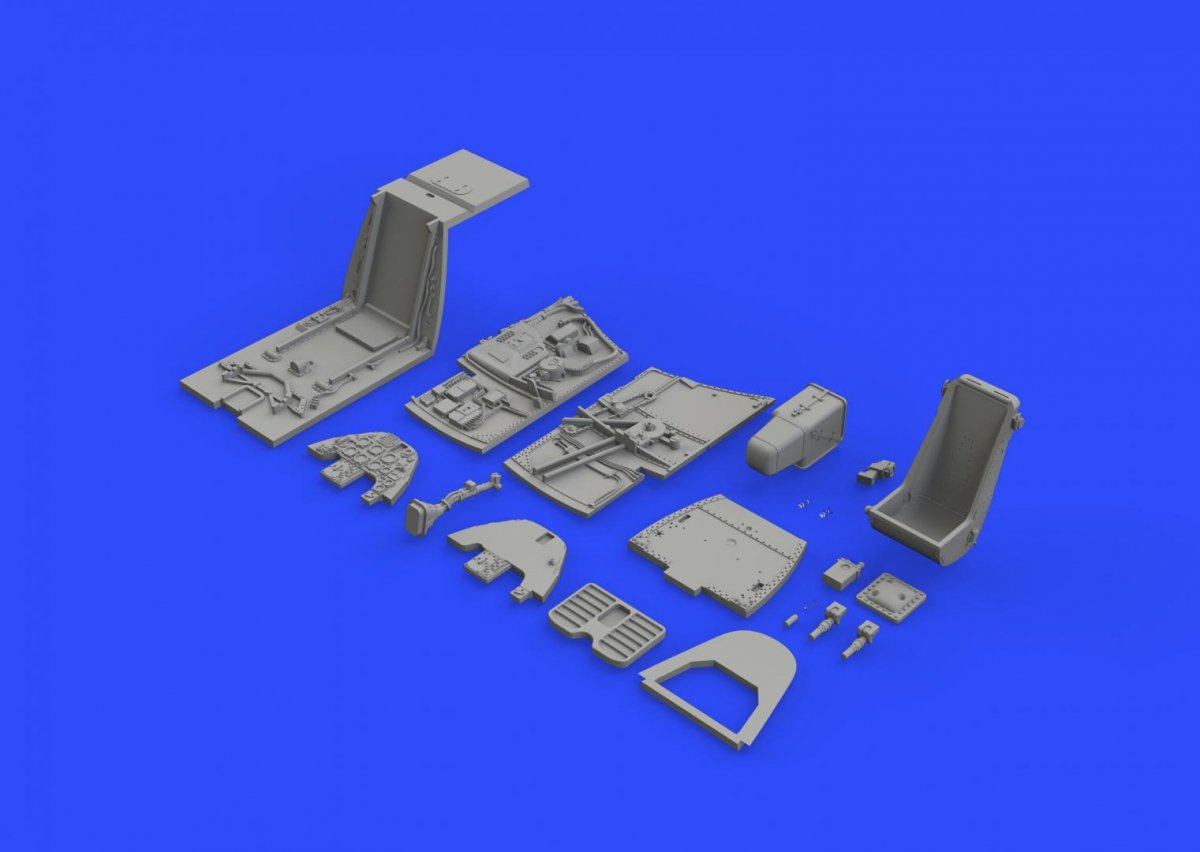 Eduard 648330 Bf 109F cockpit w/ early seat EDUARD 1/48 – imagen 4