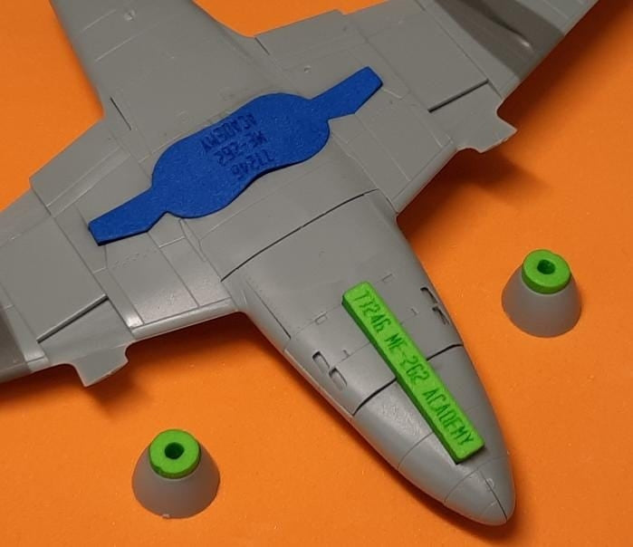 Omask 77246 Me-262 wheel bay plugs (for Academy) 1/72 – zdjęcie 2