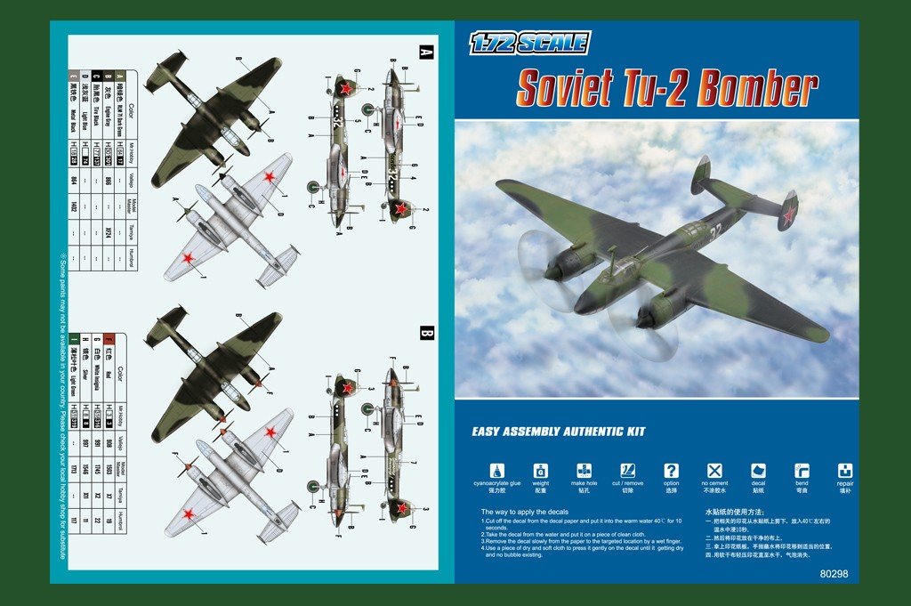 Hobby Boss 80298 Soviet Tu-2 Bomber 1/72 – Bild 2