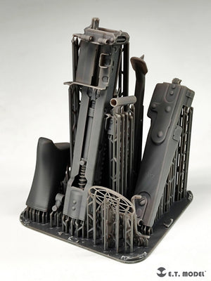 E.T. Model P06-001 WWII German Mg42 Machine Gun &amp;amp; Ammo Box (3D Printed) 1/6 – immagine 9