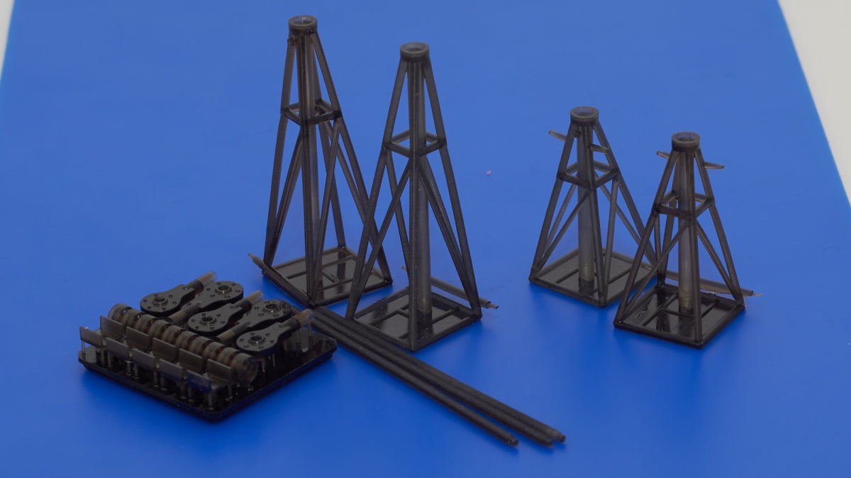 Omask 103204 Jack stand set Luftwaffe (3D print) 1/32 – Bild 3