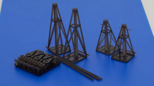 Omask 103204 Jack stand set Luftwaffe (3D print) 1/32 – Bild 3