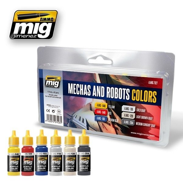 AMMO Mig of Jiminez 7127 Mechas and Robots Colors – Bild 2