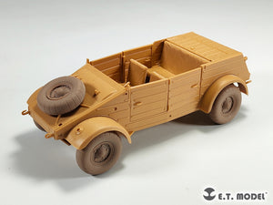 ET Model P35-139 Kübelwagen allemand Type 82 de la Seconde Guerre mondiale, roues affaissées, pneus ballons, pour maquette TAMIYA au 1/35 – image 7