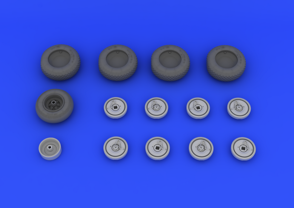 Eduard 632016 He 219 wheels 1/32 (Revell) – immagine 3